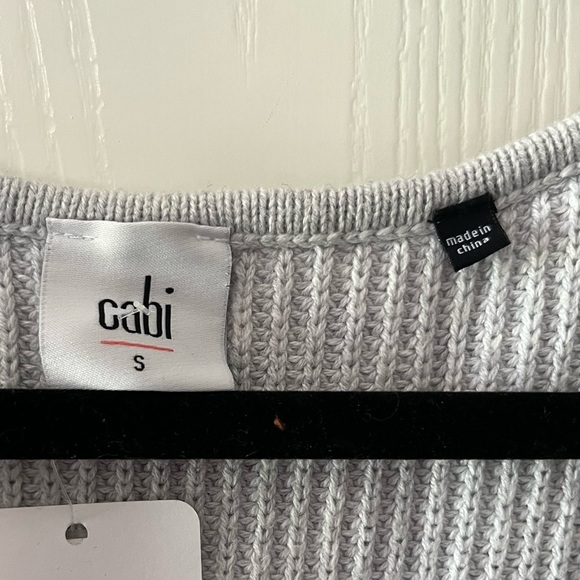 CAbi Light Gray V-Neck Sweater - Picture 7 of 10